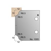 10 x 12mm (R6.5) Lambs Tongue Profile Cutter in HSS - 1005