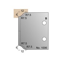 6 x 12mm (R7.5) Lambs Tongue Profile Cutter in HSS - 1006