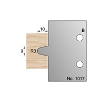 9 x 10mm (R3) Glue Joint Profile Cutter in HSS - 1017