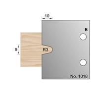9 x 10mm (R3) Glue Joint Profile Cutter in HSS - 1018