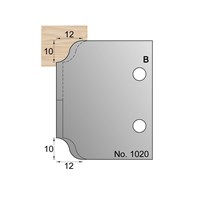 10 x 12mm Lambs Tongue Profile Cutter in HSS - 1020