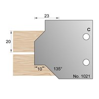 135 Degrees Glue Joint Profile Cutter in HSS - 1021