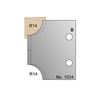 R14 Ovolo Profile Cutter in HSS - 1034