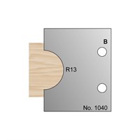 26mm Dia (R13) Nosing Profile Cutter in HSS - 1040