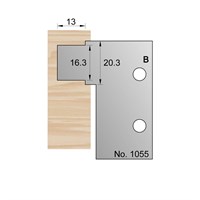 20.3 x 13mm Euro Groove Profile Cutter in HSS - 1055
