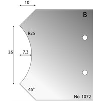 R25 Radius Profile Cutter in HSS - 1072
