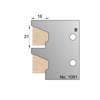 24 x 16mm Beading Profile Cutter in HSS - 1091