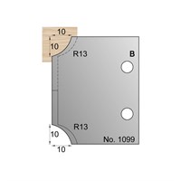 10 x 10mm (R13) Ovolo Profile Cutter in HSS - 1099