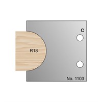 36mm Dia (R18) Nosing Profile Cutter in HSS - 1103