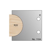 40mm Dia (R20) Nosing Profile Cutter in HSS - 1104