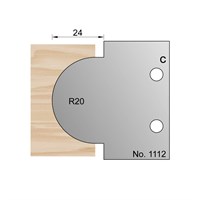 24mm (R20) Ovolo Profile Cutter in HSS - 1112