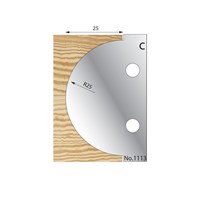 25mm (R25) Convex Profile Cutter in HSS - 1113