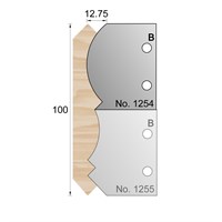 110 x 12.75mm Cornice Profile Cutter in HSS - 1254