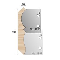 105 x 10mm Cornice Profile Cutter in HSS - 1256