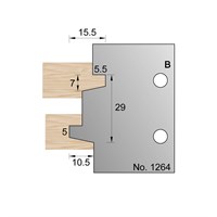 5 x 10mm Glue Joint Profile Cutter in HSS - 1264