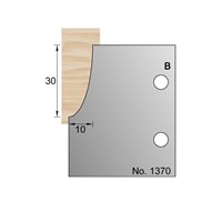 30 x 10mm Skirting Profile Cutter in HSS - 1370