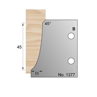 45 x 11mm w/ 45 Degrees Skirting Profile Cutter in HSS - 1377