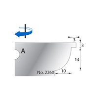 14 x 10mm w/ 3mm Quirk Scribe Cutter in HSS - 2260