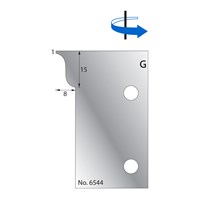 15 x 8mm w/ 1mm Quirk Scribe Cutter in HSS - 6544
