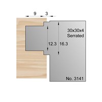 16.3 x 9mm Serrated Profile Cutter in HSS - 3141