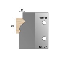 20 x 9 mm Bolection Profile Cutter in TCT - 27