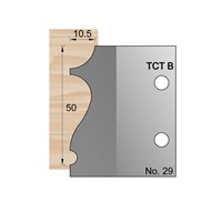 50 x 10.5mm Picture Rail Profile Cutter in TCT - 29