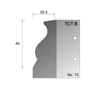 41 x 14mm Skirting Profile Cutter in TCT - 72