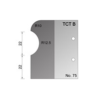 33 x 10mm Torus Skirting Profile Cutter in TCT - 75