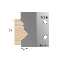 35 x 11mm Astragal Profile Cutter in TCT - 91