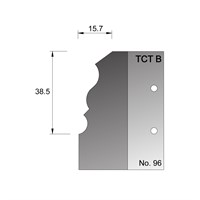 38.5 x 15.7mm Skirting Profile Cutter in TCT - 96