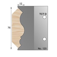 76 x 12mm Cornice Profile Cutter in TCT - 120
