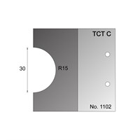 30mm Dia (R15) Nosing Profile Cutter in TCT - 1102