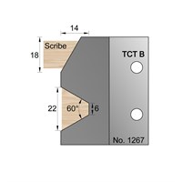 22mm Glazing Bar Profile Cutter in TCT - 1267