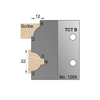 22mm Ovolo Glazing Bar Profile Cutter in TCT - 1268
