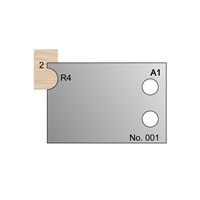 R4 w/ 2mm Quirk Cockbead Profile Cutter in HSS - 001