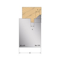 7 x 7mm Serrated Profile Cutter in HSS - 720