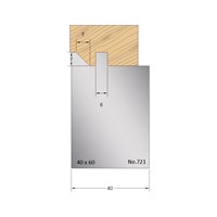 7 x 7mm Serrated Profile Cutter in HSS - 721
