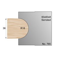 R18 Serrated Profile Cutter in HSS - 765