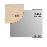 R28 Serrated Profile Cutter in HSS - 782