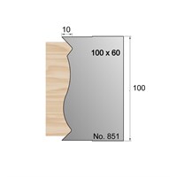 10 x 100mm Serrated Profile Cutter in HSS - 851