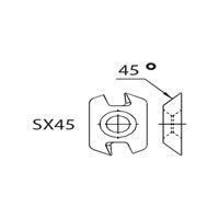 45° Deg Bevel Tip SX