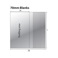 130w x 70hg x 8 mm Serrated Blank