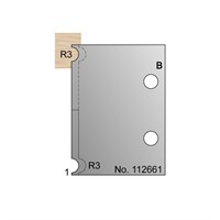 6mm Dia (R3) w/ 1mm Quirk Cockbead Profile Cutter - 112661