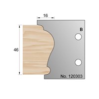 46 x 16mm Handrail Profile Cutter in HSS - 120303