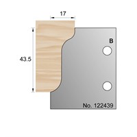 43.5 x 17mm Horn Profile Cutter in HSS - 122439