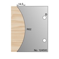 R62 Radius Profile Cutter in HSS - 124500