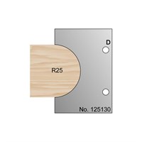 50mm Dia (R25) Nosing Profile Cutter in HSS - 125130