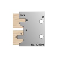 10.5 & 6 x 10mm Kitchen Door Profile Cutter in HSS - 125393