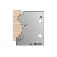 40 x 9.5mm Skirting Profile Cutter in HSS - 125423