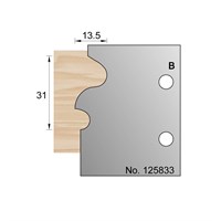 31 x 13.5mm Architrave Profile Cutter in HSS - 125833
